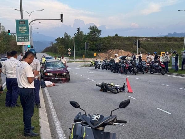 Kemalangan Maut di Persimpangan Lampu Isyarat Bukit Sentosa, Rawang